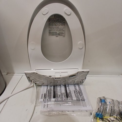 TOTOWASHLET S5 ELECTRONIC HEATED TOILET SEAT BIDET WITH CONTROLLER AND INSTANTANEOUS WATER HEATER - 21" X 15" - ELONGATED - WHITE (MODEL: SW3446#01) image 4