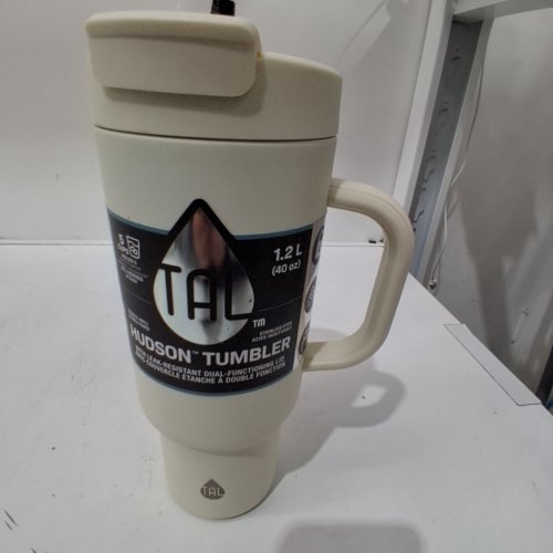 TAL STAINLESS STEEL DOUBLE WALL INSULATED HUDSON TUMBLER - 40 OZ - CREAM image 2