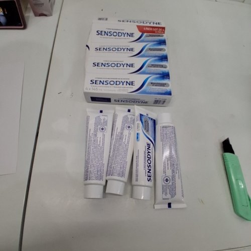4PK SENSODYNE TRIPLE CLEANING TOOTHPASTE - WHITENING PLUS TARTAR FIGHTING - 145ML/EACH image 2