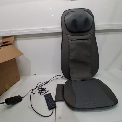 SNAILAX SHIATSU HEATED NECK, SHOULDERS & FULL BACK ROLLING MASSAGER- GREY (MODEL: SL-233) image 4