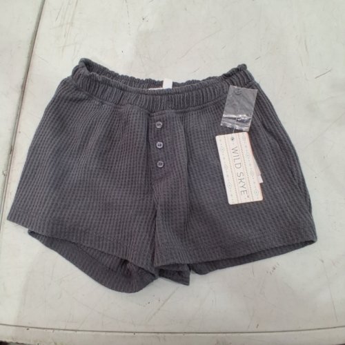 WILD SKYE WOMEN'S WAFFLE KNIT SHORT- EXTRA SMALL- GREY image 2