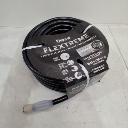 FLEXON FLEXTREME CONTRACTOR GRADE HOSE WITH GUARD & GRIP - 5/8" X 100FT - BLACK (MODEL: 1765024) image 2
