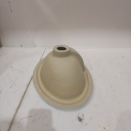 KARAMAG BATHROOM VESSEL CERAMIC SINK, SEMI RECESSED WITH OVAL DROP-IN AND OVERFLOW - 16" X 12"- WHITE (MODEL: 2016) image 3