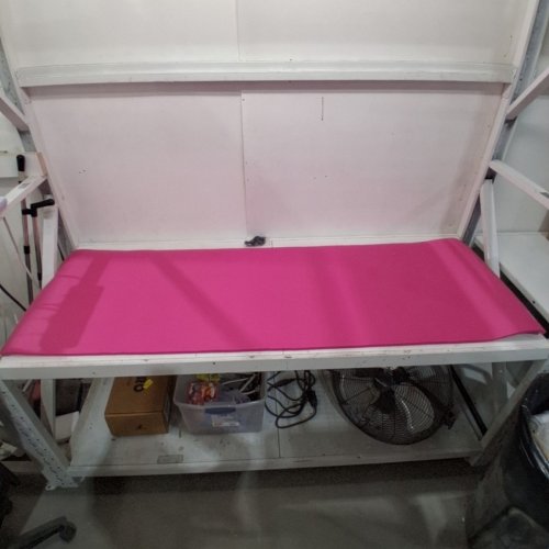 AMAZON BASICS 1/2" THICK EXERCISE YOGA MAT - 6FT X 2FT - PINK image 2