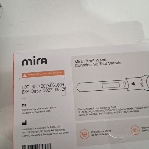 25PK MIRA ULTRA4 HORMONE MONITOR AND TEST WAND KIT - WHITE image 4