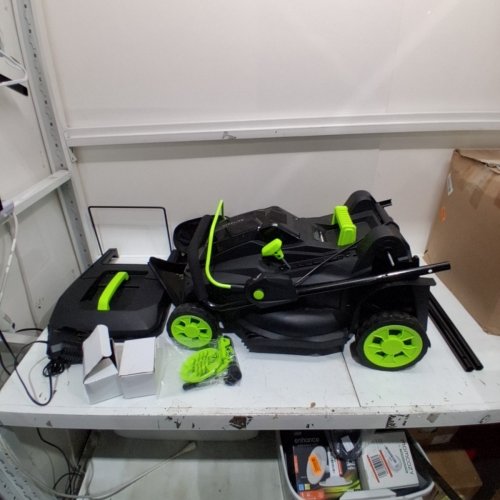 STEELITE 40V 4.0AH (2X20) CORDLESS BRUSHLESS LAWN MOWER WITH CHARGER - BLACK (MODEL: DG510) image 2