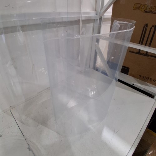 3PC VEVOR WEDDING FLOWER STANDS, CLEAR PLASTIC PEDESTALS - 23.6" / 29.5" / 35.4" - CLEAR (MODEL: LJL-8025) image 4