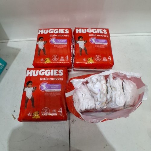 93PK HUGGIES LITTLE MOVERS DIAPERS, SIZE 4 image 2