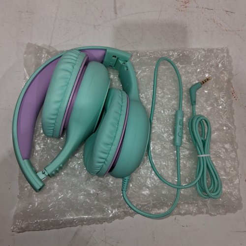 KID'S MPOW WIRED FOLDABLE HEADPHONES WITH VOLUME CONTROL - GREEN (MODEL: MPBH297BG) image 2
