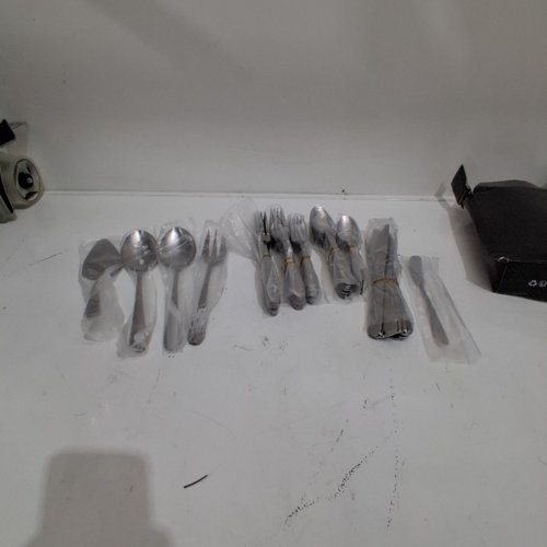 78PC SILVERWARE FLATWARE UTENSIL SET - STAINLESS STEEL image 2