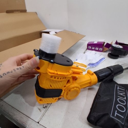 BRUSHLESS CORDLESS WEED WACKER FOR DEWALT (TOOL ONLY) WITH 4 BLADES - 20V- YELLOW image 2