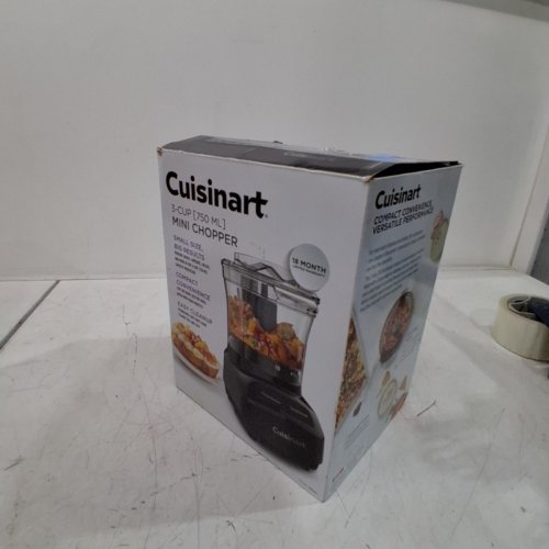 CUISINART 3-CUP MINI CHOPPER/GRINDER - PREP PROCESSOR - GRIND AND CHOP - PUREE AND EMULSIFY - BLACK (MODEL: CCH-3BKC) image 4