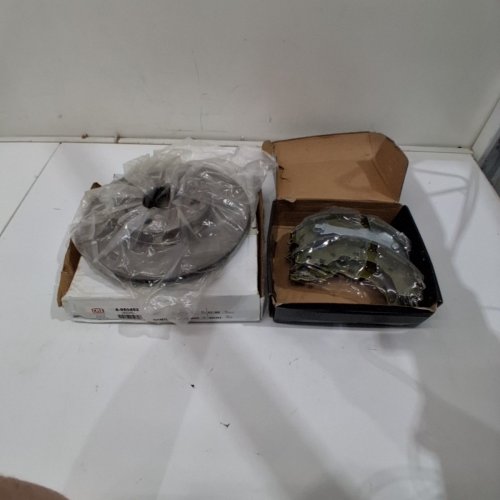 3PC CMX AUTOMOTIVE FRONT DISC BRAKE ROTORS AND TOP QUALITY BRAKE SHOES - FITMENT FOR SELECT MODELS (MODEL: 8-980452/NB-910B) image 4