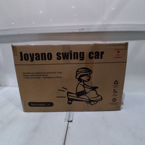 JOYANO SWING CAR WITH LED LIGHT-UP WHEELS - 110LB CAPACITY (3+YEARS) - PINK/BLACK (MODEL#: LB1802) image 4
