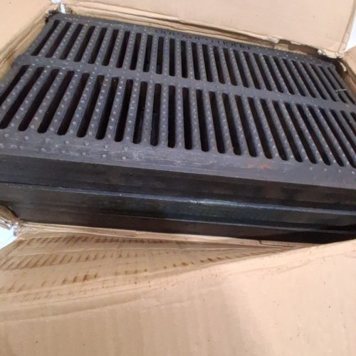 3PK NATOTELA FIBERGLASS CATCH BASIN SEWER GRATE - 19.7" X 11.8" X 2" - BLACK image 6