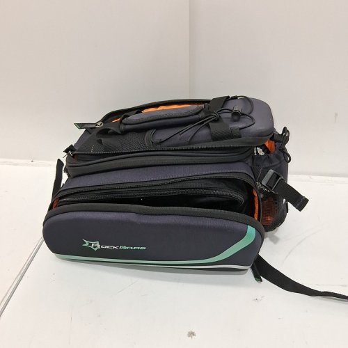 ROCKBROS BIKE REAR BAG - 1.5L - BLACK/GREEN image 2