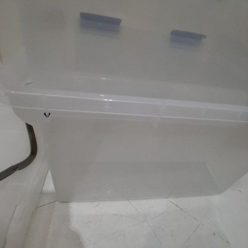 4PK IRIS USA WEATHERTIGHT STORAGE BOX - 32 QUART - CLEAR - (MODEL: UCB-FB) image 3
