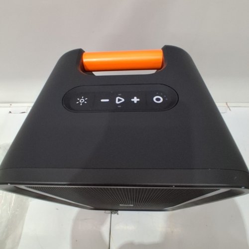 SKULLCANDY STOMP XL WIRELESS BLUETOOTH PARTY SPEAKER - INTEGRATED CARRY HANDLE​, IPX5 WATER RESISTANCE, 12-HOUR BATTERY LIFE - BLACK ORANGE (MODEL:2SKSK1851/4449801) image 5