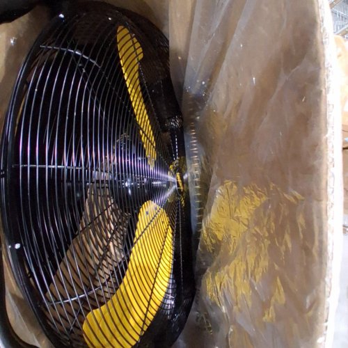 HICFM TILTING PEDESTAL FAN - 30" - BLACK / YELLOW (MODEL: FAN-P30T) image 4