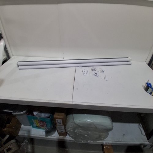 LUCKUP CORDLESS ZEBRA ROLLER WINDOW BLINDS - 55" X 72" - WHITE (MODEL: DZSTBML) image 2