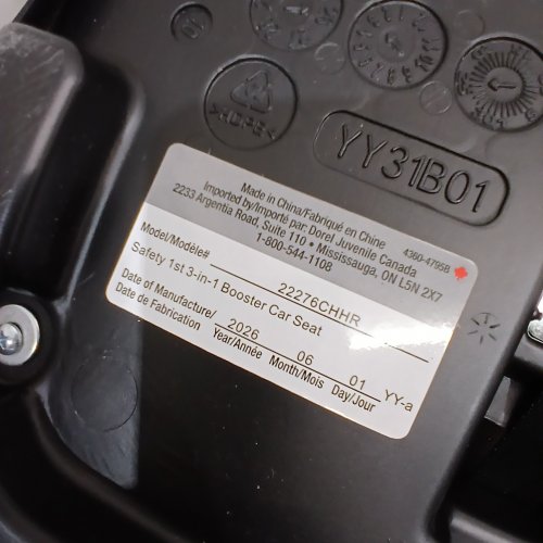 SAFETY 1ST 3-IN-1 HARNESS BOOSTER CAR SEAT - 100LB MAX - BLACK (MODEL: 22276CHHR) image 2