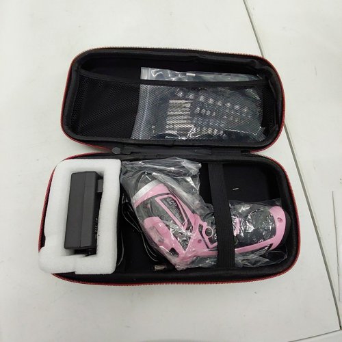 50PC MXMZHXU CORDLESS RECHARGEABLE SCREW DRIVER WITH DRILL BITS - 8V - PINK/BLACK image 2