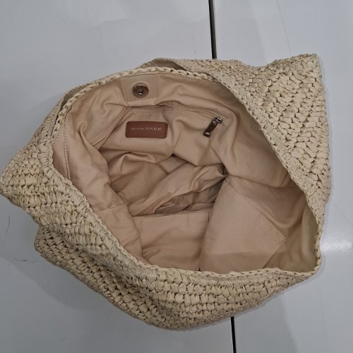 BANANA REPUBLIC RAFFIA TOTE BAG - ONE SIZE - BEIGE (MODEL: 1966925) image 3