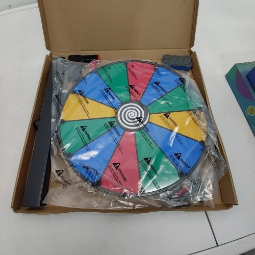 PIONITES TABLETOP SPINNING PRIZE WHEEL - 12" - MULTICOLOUR image 2