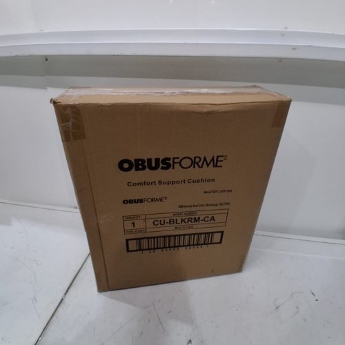 OBUSFORME MEMORY FOAM LUMBAR PILLOW BACK CUSHION - 17" X 12"- BLACK (MODEL: CU-BLKRM-CA) image 4