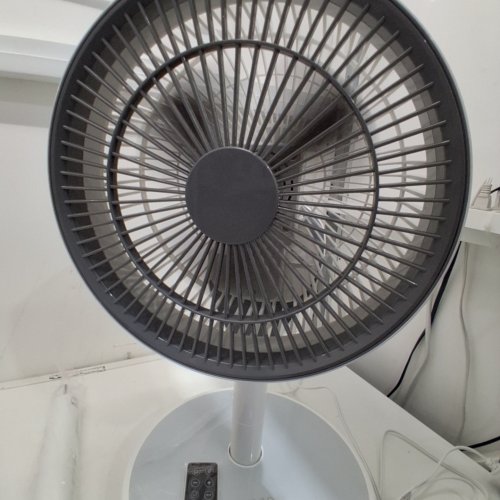 WOOZOO 360° PEDESTAL 12-SPEED AIR CIRCULATOR - ADJUSTABLE HEIGHT 21" TO 40" - WHITE (MODEL: STF-360DC/1747373) image 3