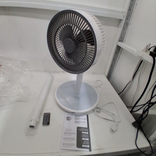 WOOZOO 360° PEDESTAL 12-SPEED AIR CIRCULATOR - ADJUSTABLE HEIGHT 21" TO 40" - WHITE (MODEL: STF-360DC/1747373) image 4