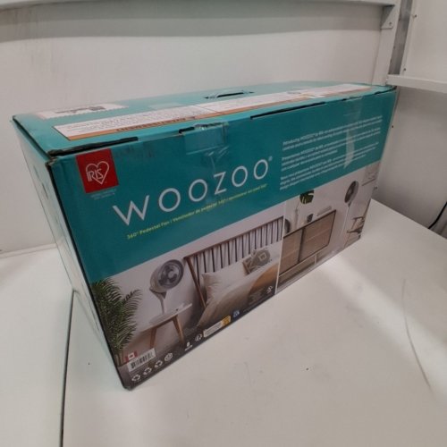WOOZOO 360° PEDESTAL 12-SPEED AIR CIRCULATOR - ADJUSTABLE HEIGHT 21" TO 40" - WHITE (MODEL: STF-360DC/1747373) image 6