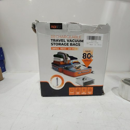 12PK ECHOSAMEN RECHARGEABLE ELECTRIC VACUUM TRAVEL STORAGE BAGS - MULTI-SIZE - GRAY image 4