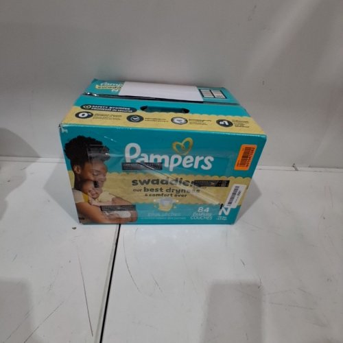 84PK PAMPERS SWADDLERS BABY DIAPERS - NEWBORN (< 10 LBS) image 3