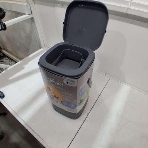 PET GENIE DOG WASTE ODOR CONTROL DISPOSAL PAIL - 18.5" - GREY (MODEL: ‎I000824) image 3