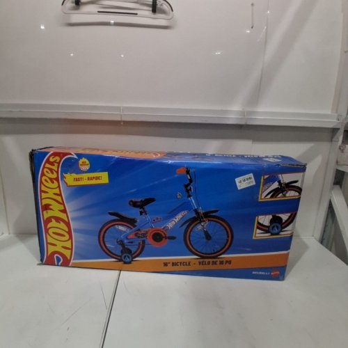 STONERIDGE HOT WHEELS BIKE/BICYCLE WITH TRAINING WHEELS - 16" - BLUE & ORANGE - (MODEL:51620) image 7