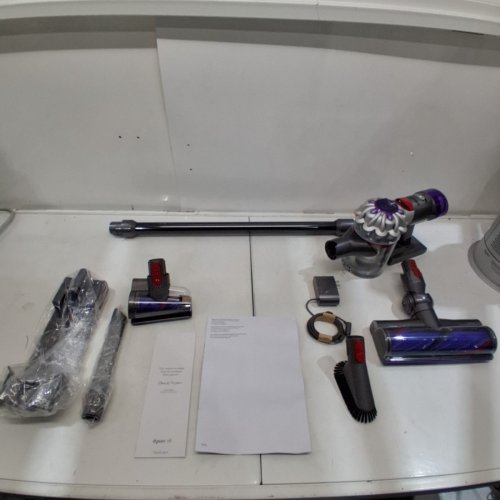 DYSON V8 RECHARGABLE HANDHELD STICK VACCUM - GREY/PURPLE (MODEL: SV25) image 4