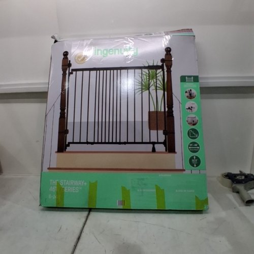 INGENUITY THE STAIRWAY+ 46W SERIES PET/BABY GATE - 32.5" X 31"-46" - BLACK (MODEL: 17171) image 4