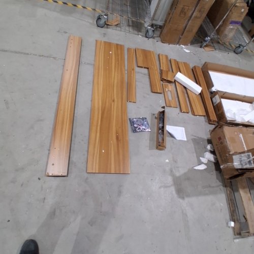 WOOD LIVING ROOM BEHIND COUCH TABLE - 63" - OAK (MODEL:HZTGXKJ image 3