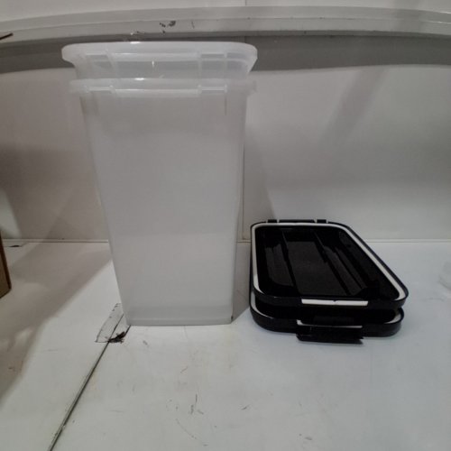 2PK IRIS USA DOG FOOD STORAGE CONTAINER - 31.2L - BLACK/CLEAR - (MODEL:MP-8) image 2