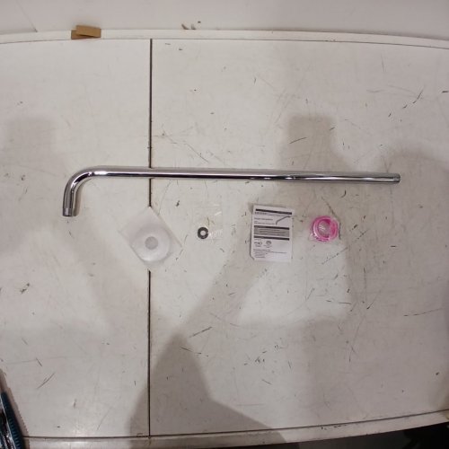 KES WALL MOUNT RIGHT ANGLE RAIN SHOWERHEAD ARM - 24" - CHROME image 2