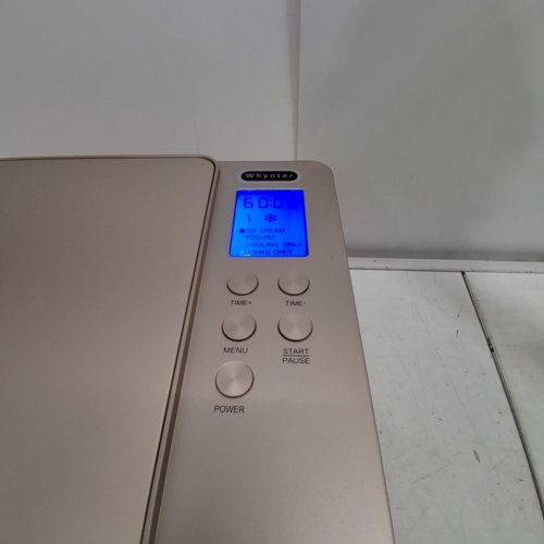 WHYNTER AUTOMATIC ICE CREAM & YOGURT MAKER MACHINE - 2QT - CHAMPAGNE GOLD (MODEL: ICM-220CGY) image 2