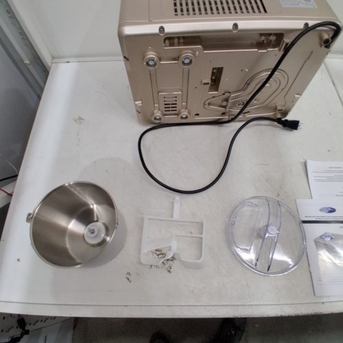 WHYNTER AUTOMATIC ICE CREAM & YOGURT MAKER MACHINE - 2QT - CHAMPAGNE GOLD (MODEL: ICM-220CGY) image 7