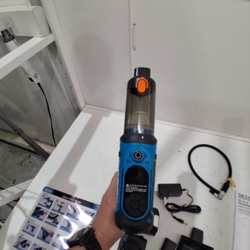 SEESII T7 MAX 3-IN-1 TIRE INFLATOR & CAR VACUUM - 21V - BLUE (MODEL: T7 MAX) image 6