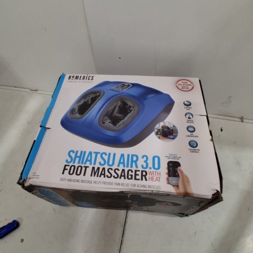 HOMEDICS SHIATSU AIR 3.0 MASSAGER WITH HEAT AND REMOTE - BLUE (MODEL: FMS-352HJ-BL) image 5