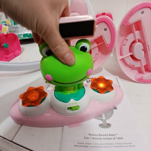BRIGHT STARTS BOUNCE BOUNCE BABY 2-IN-1 ACTIVITY JUMPER & TABLE - PLAYFUL PALMS image 2