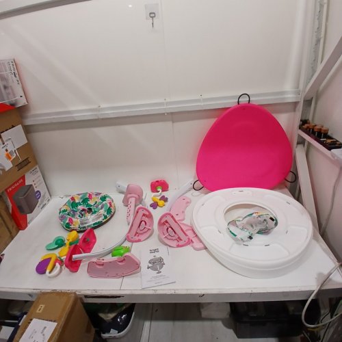 BRIGHT STARTS BOUNCE BOUNCE BABY 2-IN-1 ACTIVITY JUMPER & TABLE - PLAYFUL PALMS image 3
