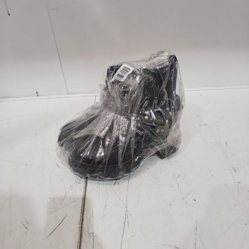 WOMEN'S NO BOUNDARIES LACE UP ANKLE MOTO BOOTS - 8 - BLACK image 5