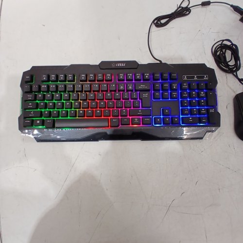 2PC MSI FORGE WIRED RGB GAMING KEYBOARD & MOUSE COMBO - BLACK (MODEL: GK100) image 2