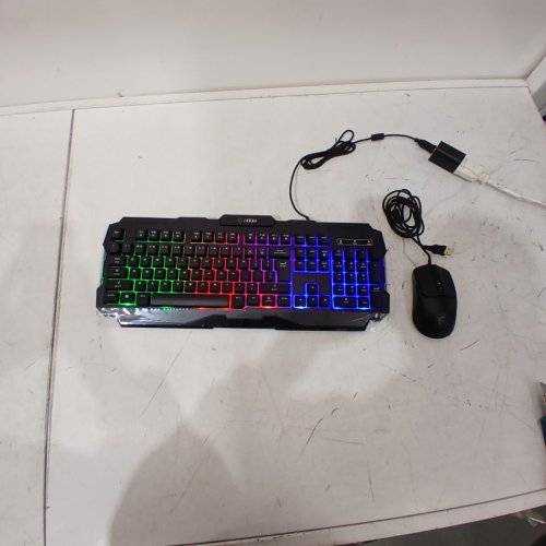 2PC MSI FORGE WIRED RGB GAMING KEYBOARD & MOUSE COMBO - BLACK (MODEL: GK100) image 3